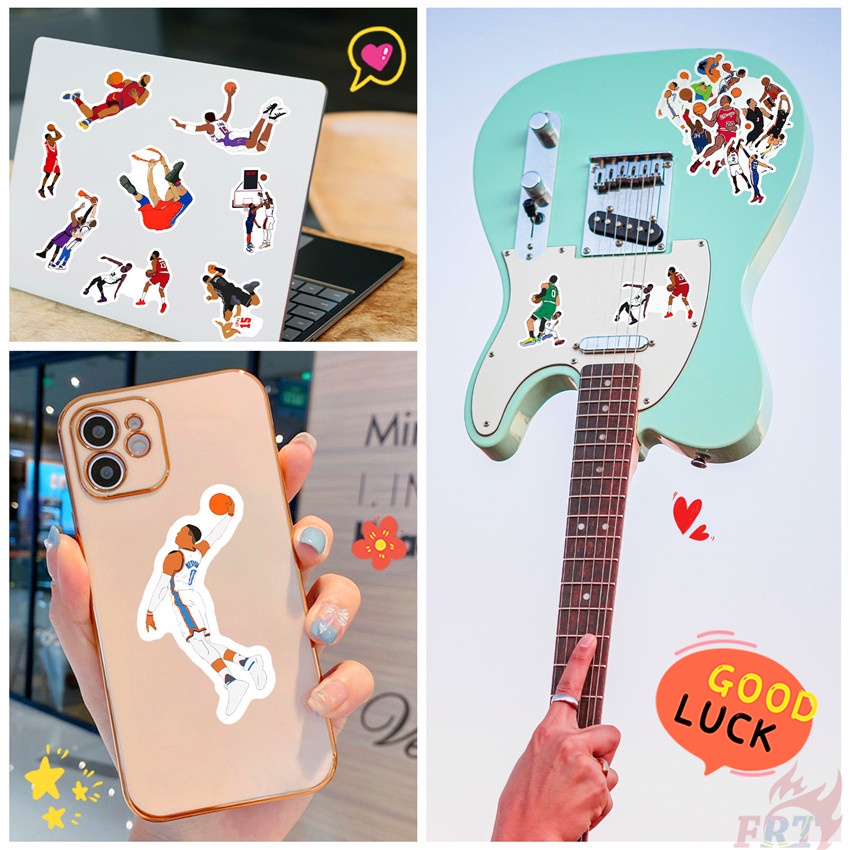 ❉ Nba Miếng Dán Hình Siêu Sao Bóng Rổ Số 02 ❉ Bộ 50 Miếng Dán Chống Thấm Nước Họa Tiết Thời Trang Dùng Trang Trí