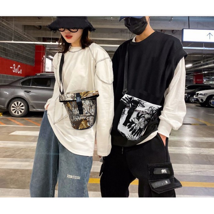 [Mã FAMAYWA2 giảm 10K đơn 50K] Túi đeo chéo nam nữ unisex thời trang QT06 BEE GEE mang đi chơi cực chill hot trend 2021 | BigBuy360 - bigbuy360.vn