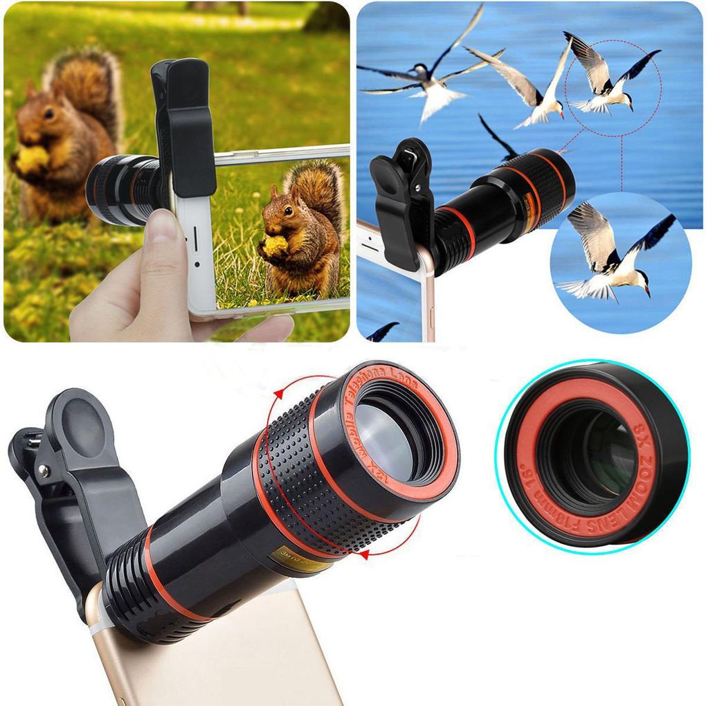 Ống Kính Zoom 8 Lần Cho IPhone Samsung Huawei