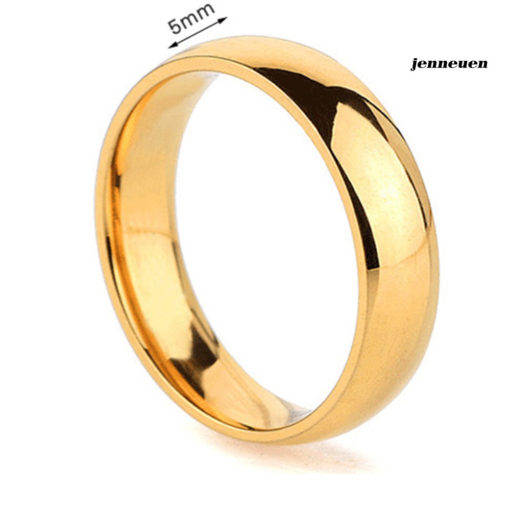 Nhẫn Thép Titan Thiết Kế Đơn Giản Cho Cặp Đôi