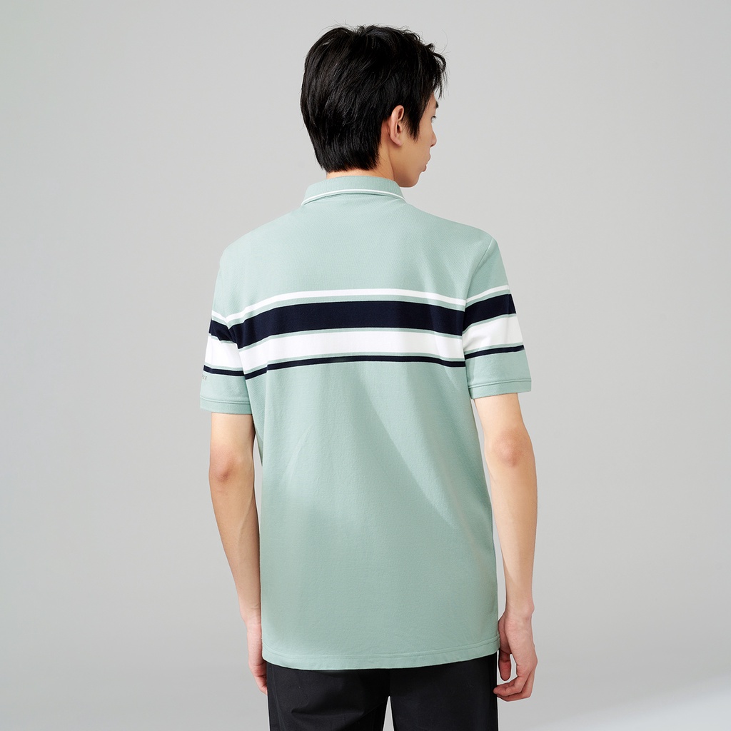 HLA - Áo Thun Polo Nam Fashion Striped Comfortable Small Standard Polo Shirt