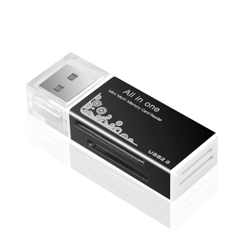 Đầu Đọc Thẻ Nhớ Đa Năng USB 4 trong 1 SD/TF/CF/MS Tiện Lợi Cho Máy Tính