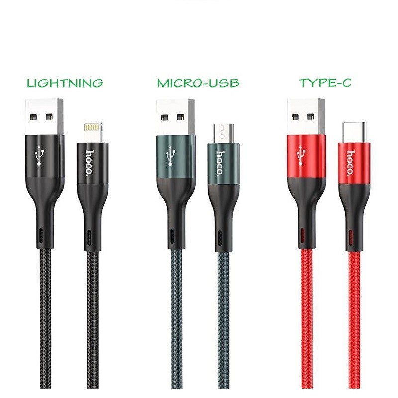 Cáp Sạc Nhanh Và Truyền Data Hoco X2 Max Flash QC3.0,Max 3A,Dài 1M/2M,Cổng/Type-C/Micro-USB,BH 1 Năm