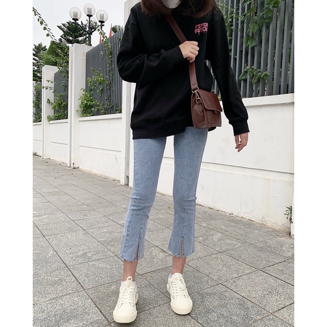 Quần jeans ống loe co giãn S075