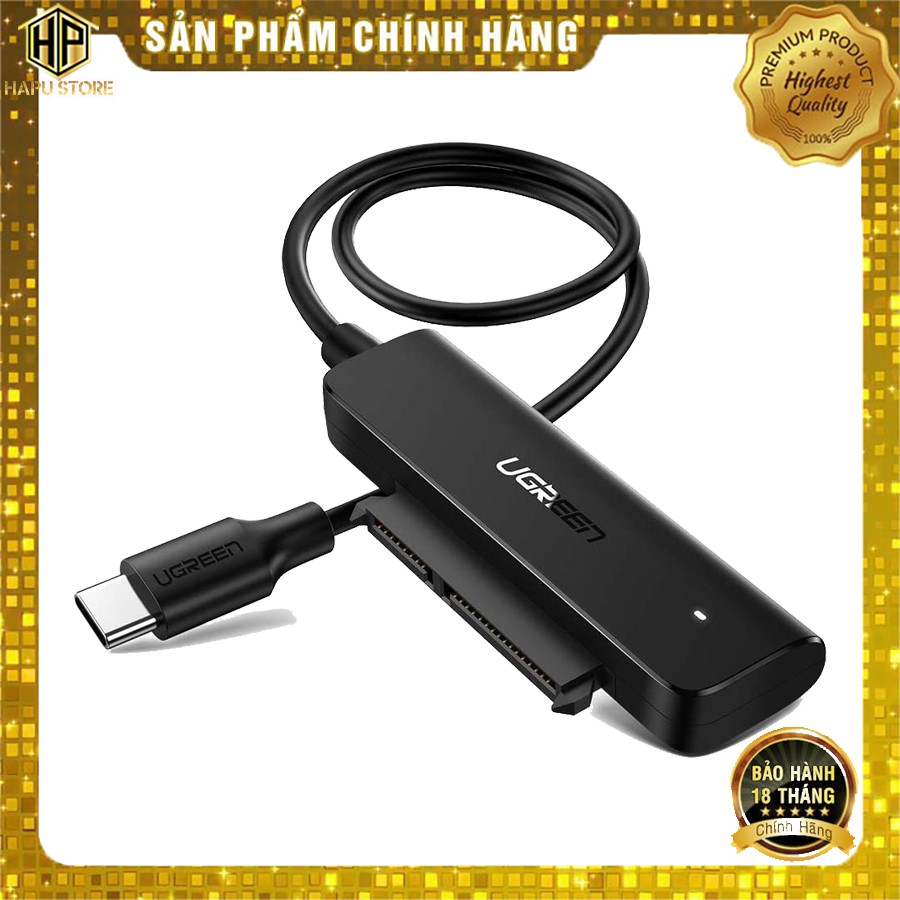 Cáp USB Type C kết nối ổ cứng SATA 2.5 inch Ugreen 70610 chính hãng - Hapustore