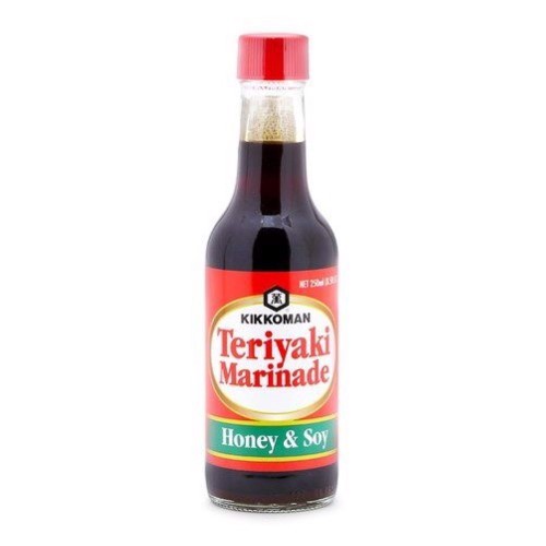 Sốt tẩm ướp Teriyaki Mật Ong &amp; Nước tương Kikkoman 250ml