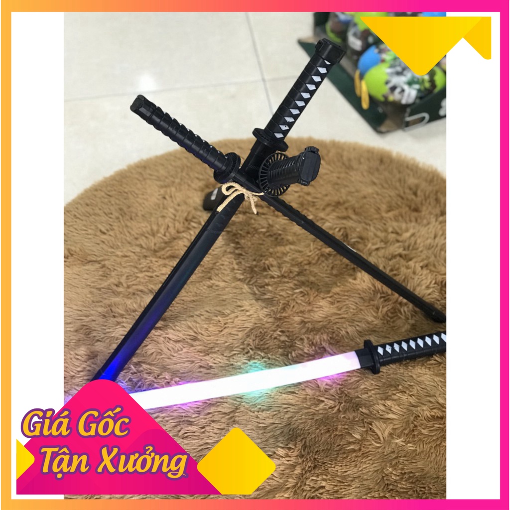 [MÀU NGẪU NHIÊN] kiêm phát sáng katana giá rẻ- đồ giải trí kiếm katana nhựa có đèn và tiếng động có khuyến mại pin