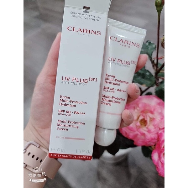 Kem chống nắng Clarins bản mới Rose - Translucent 50ml