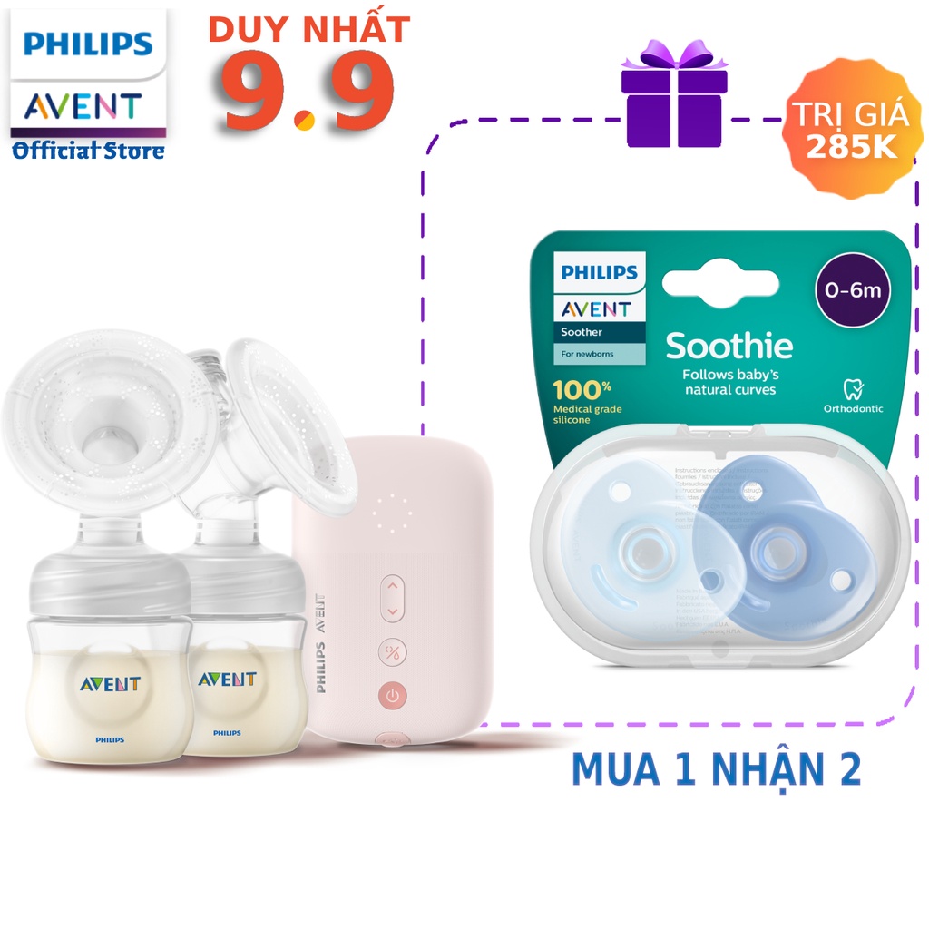 Máy hút sữa điện đôi Philips Avent dòng Eureka SCF393/11