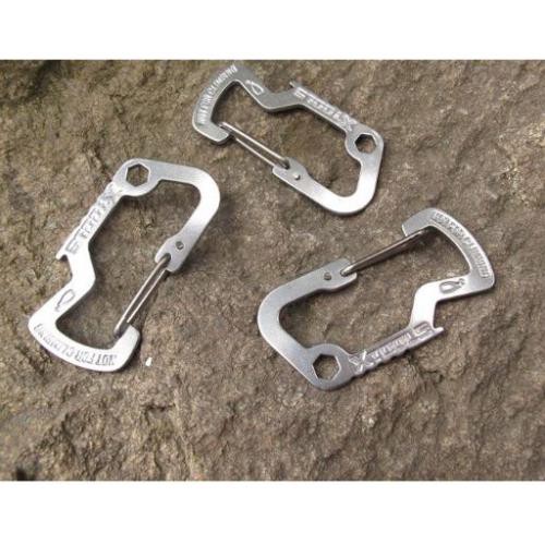 Móc khóa EDC Thép Không Gỉ - Màu Thép - Hàng Có Sẵn Trong Kho