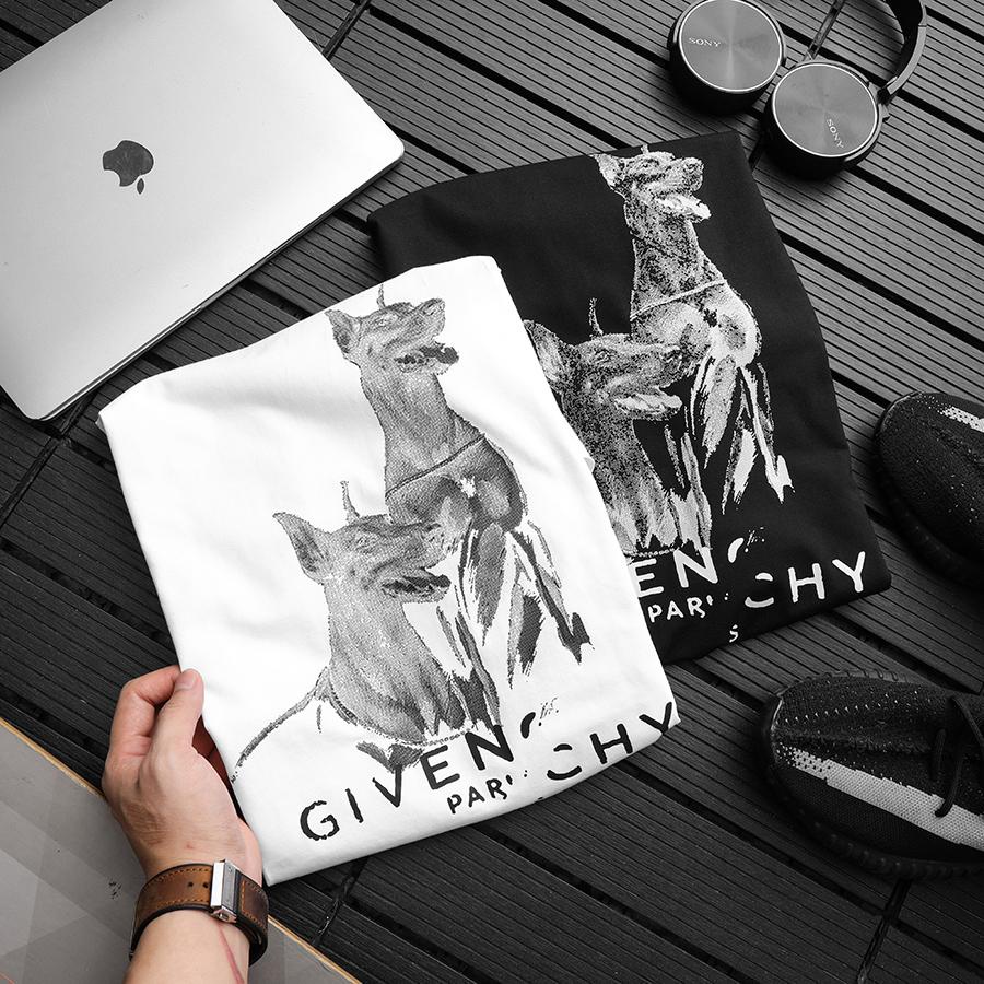 [Ảnh thật] [VNXK] Áo thun tay lỡ nam nữ Cotton oversize form rộng mẫu chó săn