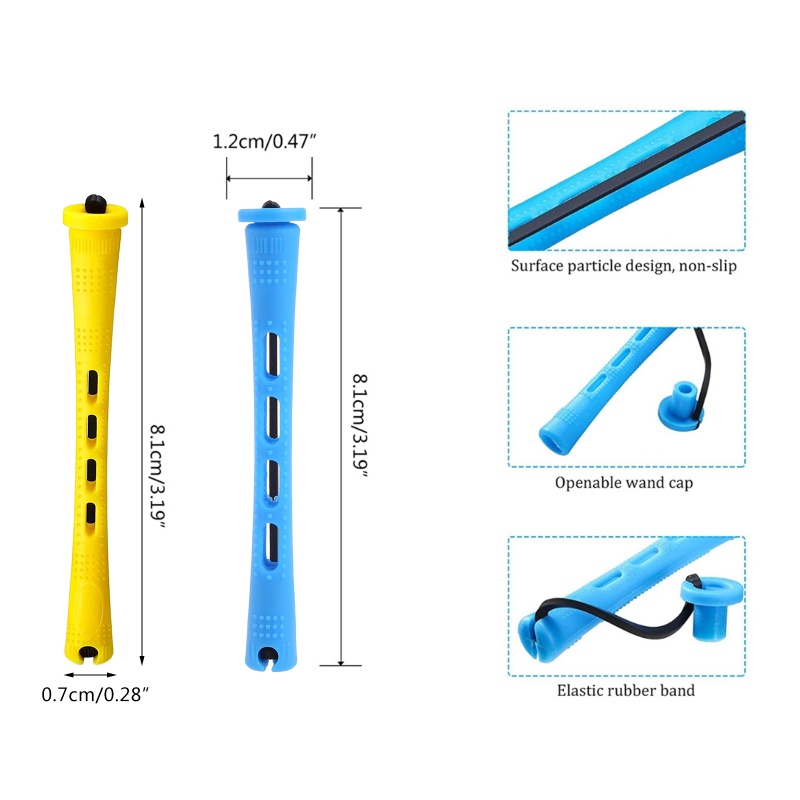 Set 60 Lô Uốn Tóc Gợn Sóng Lạnh Tiện Dụng Cho Salon Làm Tóc Tại Nhà