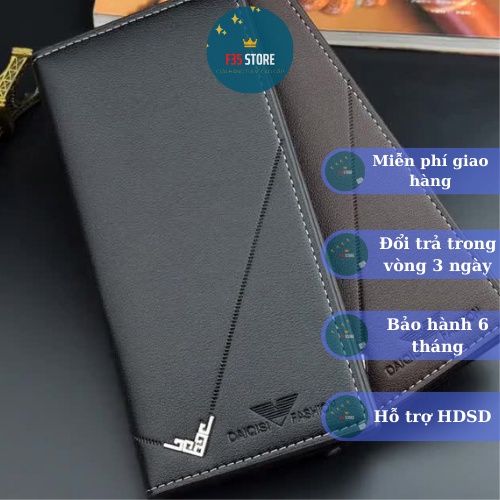 Ví nam / bóp nam -DAIQISI- da cao cấp dáng đựng mini đựng tiền, đựng thẻ F35STORE_V20