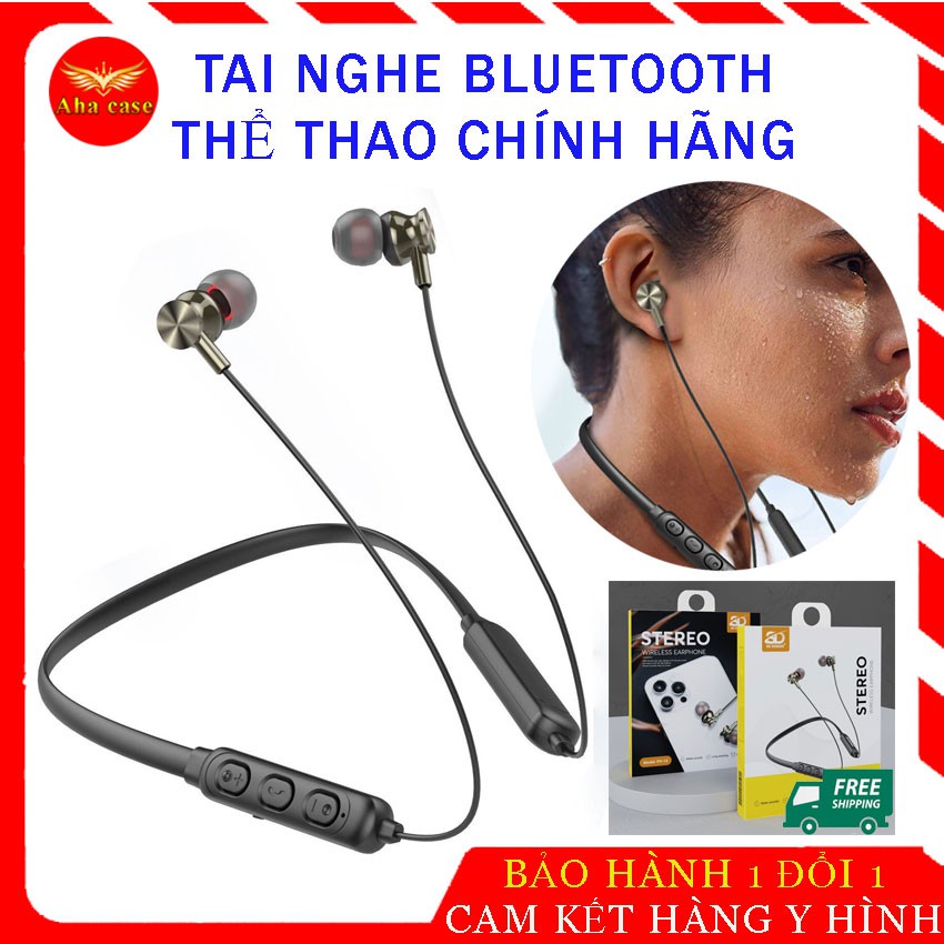 [Bán Chạy] Tai Nghe Quàng Cổ Bluetooth PH16 chính hãng SD Design thể thao, tai nghe không dây pin trâu, bảo hành 12tháng