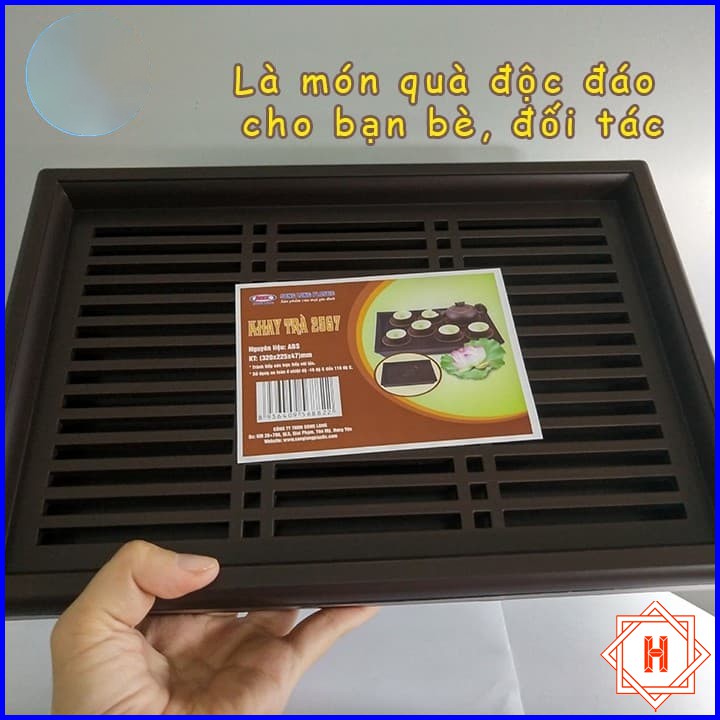 Song Long Plastic Khay Trà Đựng Ấm Chén Cao Cấp 2567 ( Size Trung &amp; Size Đại ) { H }