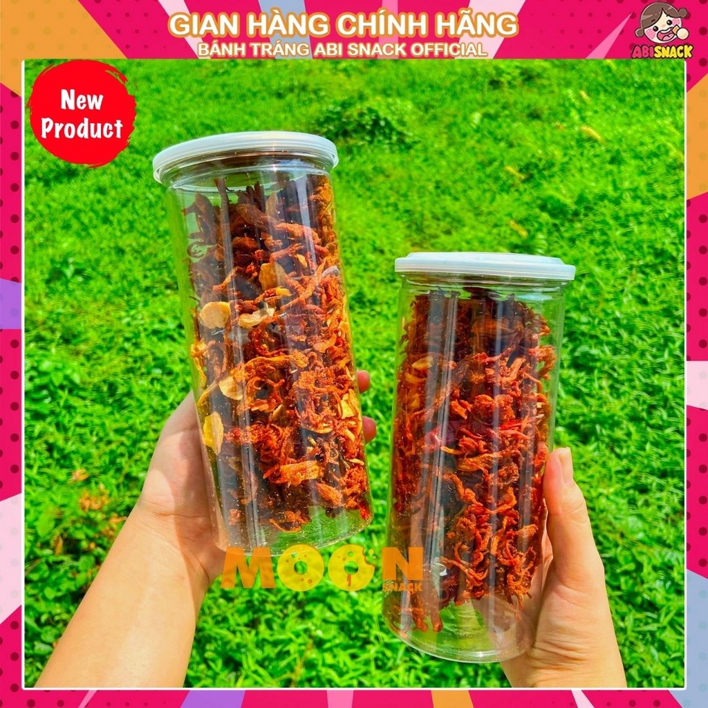 300g Khô Heo Sấy Tỏi thơm ngon chất lượng đóng lon pet an toàn vệ sinh thực phẩm làm quà tặng biếu tết