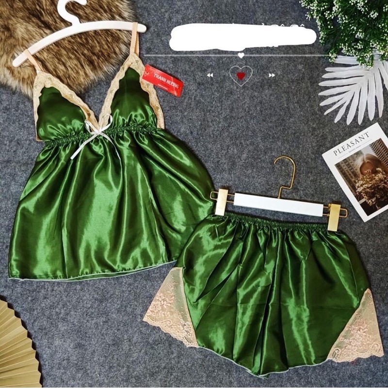 [Có size 68kg] Đồ ngủ sexy nữ🔥Đồ ngủ hai dây có mút ngực chất phi hai dây chất mịn quyến rũ, 4 | BigBuy360 - bigbuy360.vn