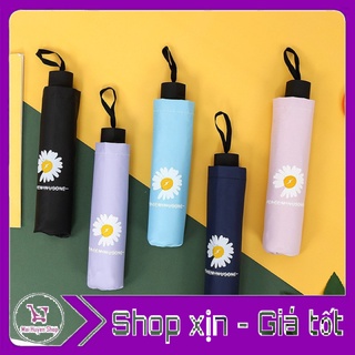 Ô dù hoa cúc gấp gọn thời trang che nắng mưa