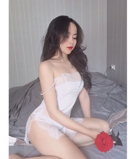 VÁY LỤA PHỐI REN SEXY
