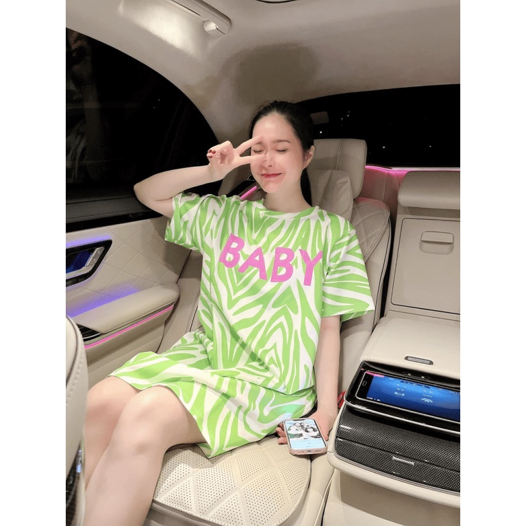 ĐẦM SUÔNG BABY DI BĂNG CỰC HOT BẤT CHẤP MỌI VÓC DÁNG CHE KHUYẾT ĐIỂM BỤNG BỰ TAY TO SIU SIU HOT GIÁ HỜI MM5