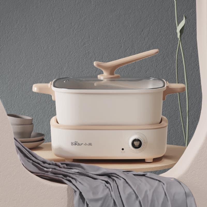 Nồi lẩu điện đa năng 7in1 Bear DHG-C40M1 dung tích 4L xào nấu chiên các món