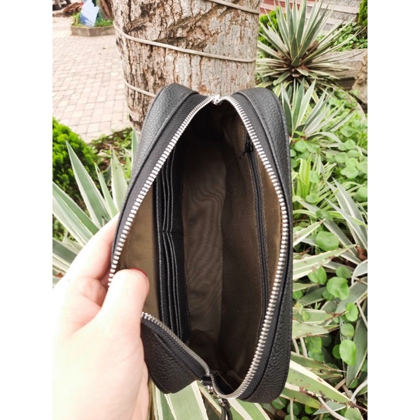 Clutch Hộp Nam Cầm Tay Cao Cấp Da bò