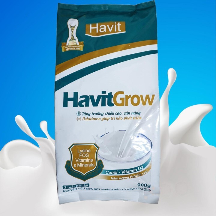 Sữa Havit Grow 900g Nguyên Kem Dạng Túi