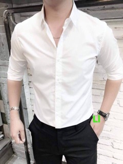 ÁO SƠMI ĐÔI NAM NỮ TRẮNG TRƠN