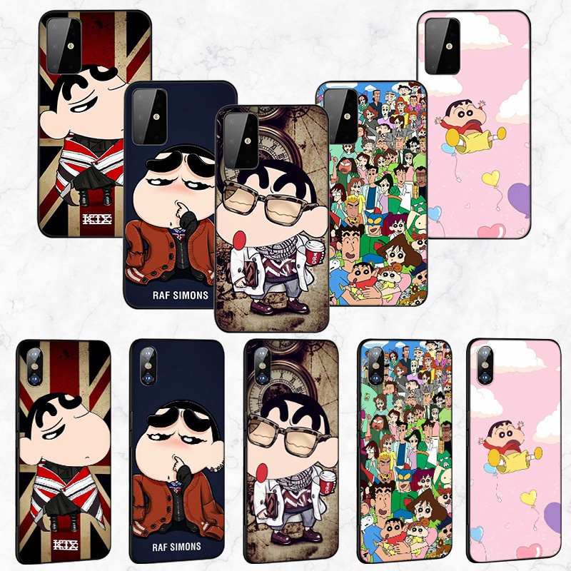 Samsung Galaxy S10 S9 S8 Plus S6 S7 Edge S10+ S9+ S8+ Soft Silicone Cover Phone Case Casing MD14 Crayon Shin-chan