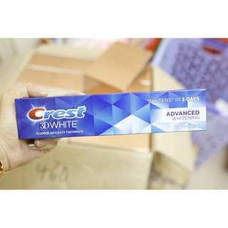 Kem Đánh Răng Crest 3D White Advanced Whitening 158g USA
