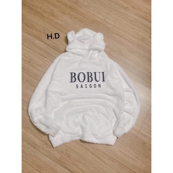 Áo Hoodie nỉ lông tai gấu màu trắng SÀI GÒN form dưới 52kg nam nữ unisex ulzzang hodie siêu ấm