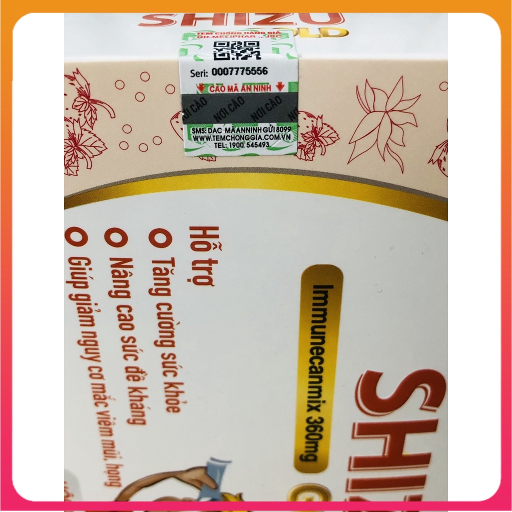 Shizu Gold – Dành cho người sức đề kháng kém, thường mắc viêm mũi họng, khản tiếng, đau rát cổ