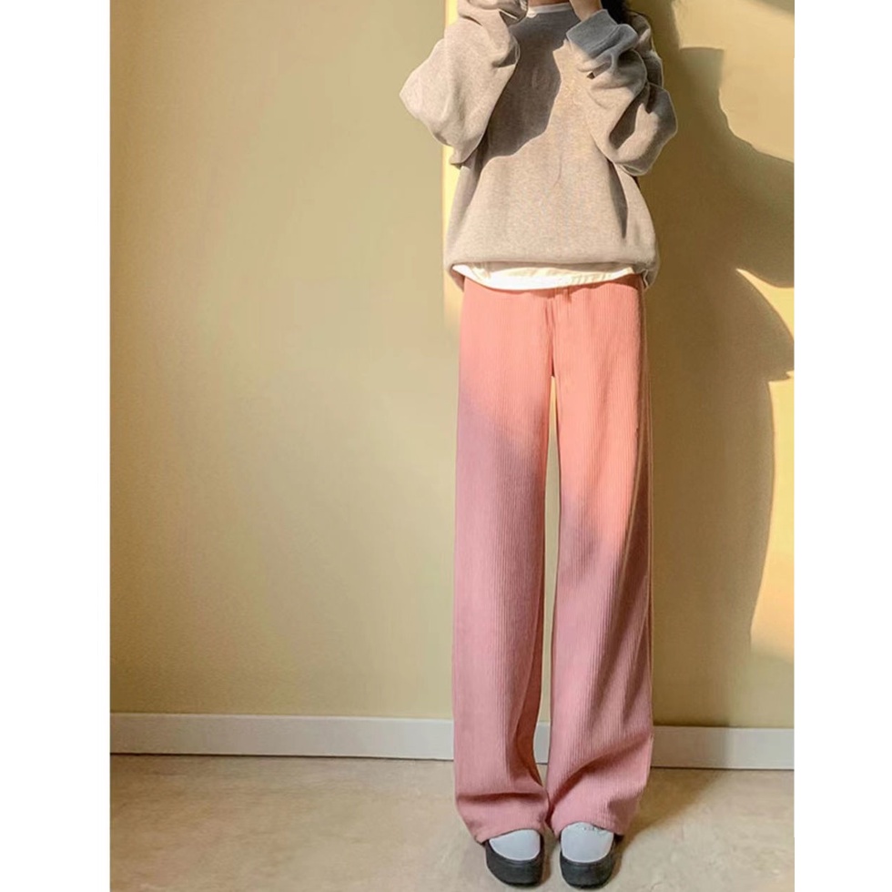 Quần dài ống rộng lưng cao thời trang năng động trẻ trung cho nữ