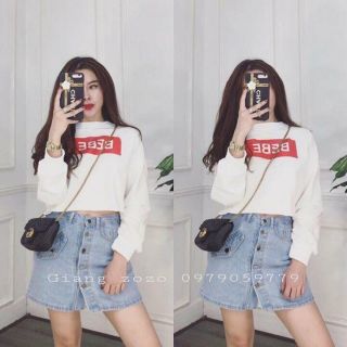 Quần váy jean túi hộp