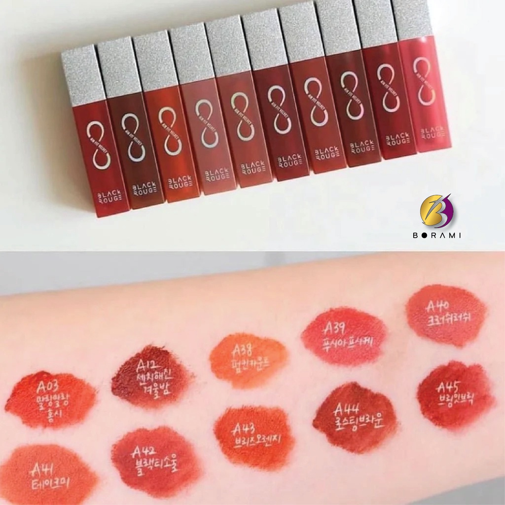 Son Black Rouge Air Fit Velvet Tint - son kem lì