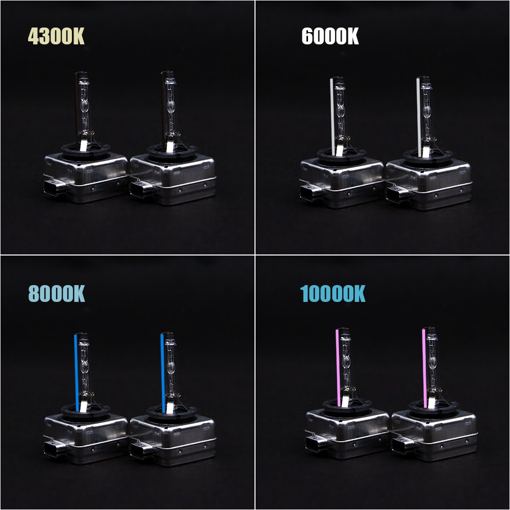 Bộ 2 bóng đèn pha 35w D1S D2S D3S D4S D1R D2R D4R Hid 6000k 4300k 8000k dành cho xe hơi