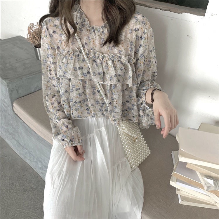 Áo Sơ Mi Chiffon Chống Nắng Họa Tiết Hoa Ngọt Ngào Phong Cách Mùa Xuân Hè Mới Dành Cho Bạn Nữ