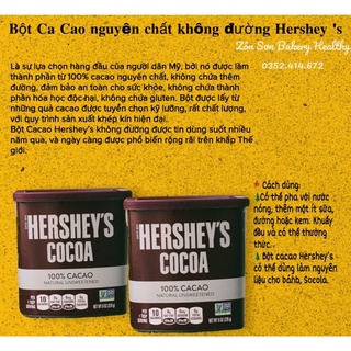 Bột ca cao nguyên chất Hershey's -Mỹ