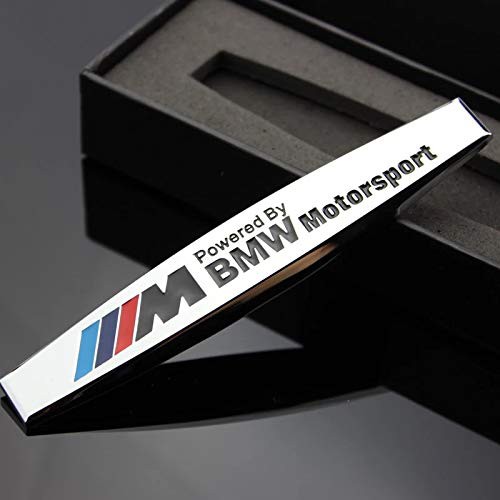 2pcs BMW  Metal Emblem Badge Sticker Motorsport Power M3 M5 X1 X3 X5 X6 1 3 5 6 Series metal 3D stereo labeling