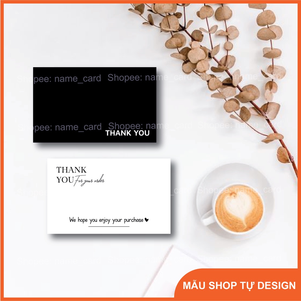 card cảm ơn, thank you card có sẵn tại shop, rẻ đẹp