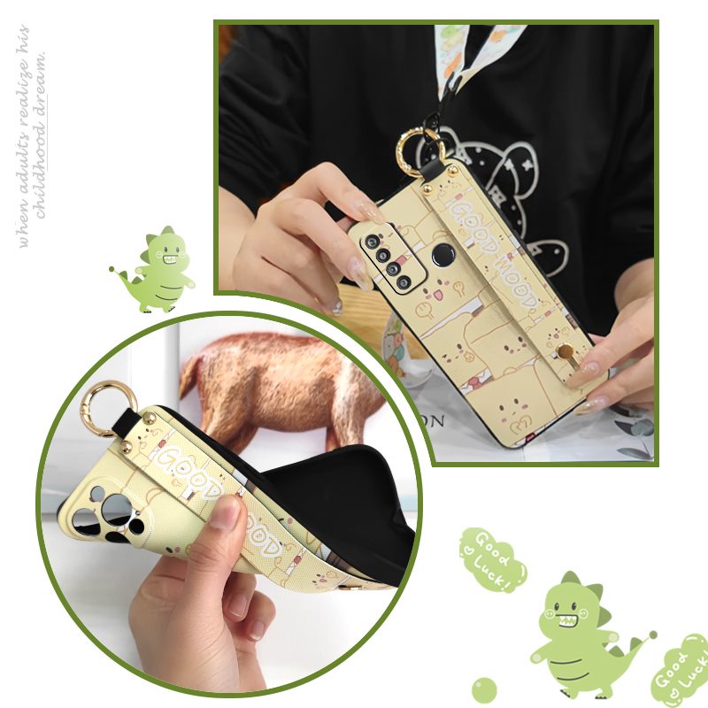 Ốp Điện Thoại Mềm Chống Sốc Chống Thấm Nước Gắn Dây Đeo Cổ Tay Làm Vòng Đỡ Cho Vsmart Live4