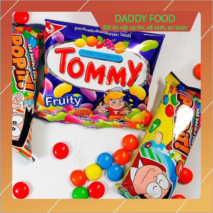 Combo 2 gói kẹo dẻo hương trái cây thái lan tommy hàng mới