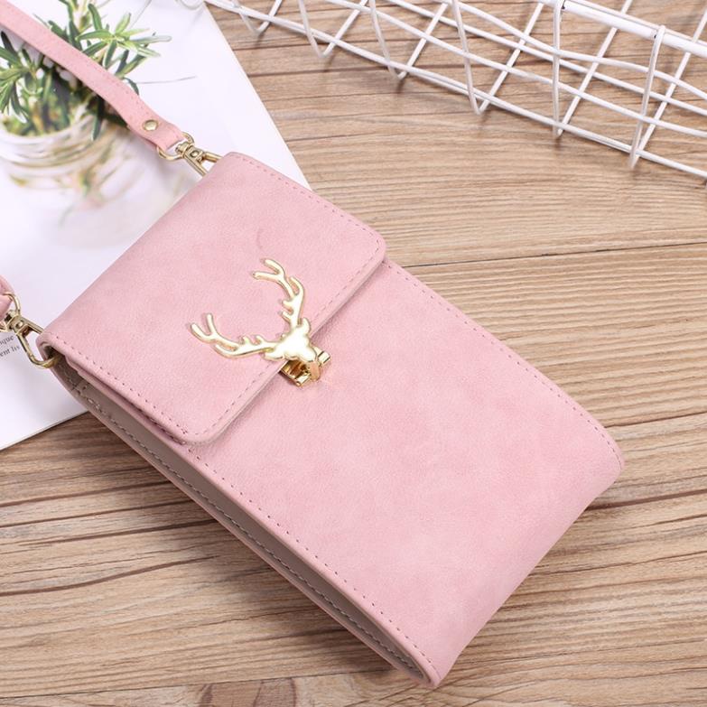 Túi đeo chéo kiêm đựng điện thoại khóa sừng hưu