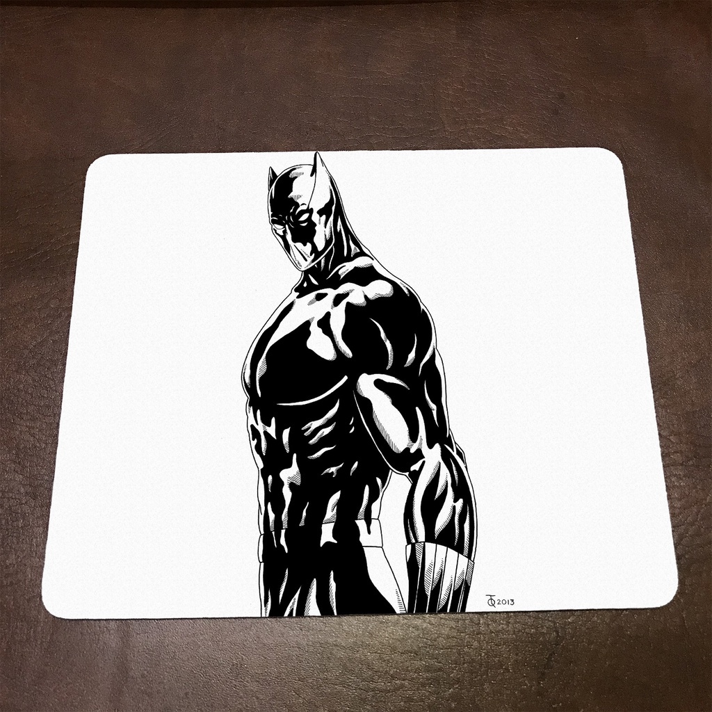 Lót chuột máy tính Marvel BLACK PANTHER - Mẫu 1 Mousepad cao su êm ái, nhận in theo yêu cầu