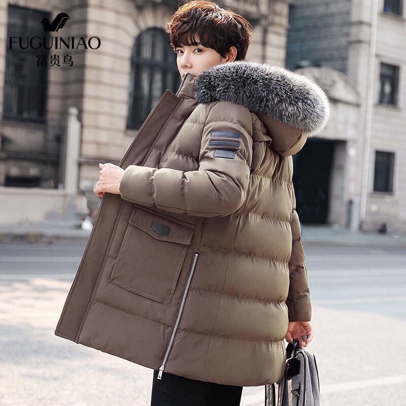 Áo Phao Dáng Dài Nam Đại Hàn - Thời Trang Thu Đông Quảng Châu Cao Cấp