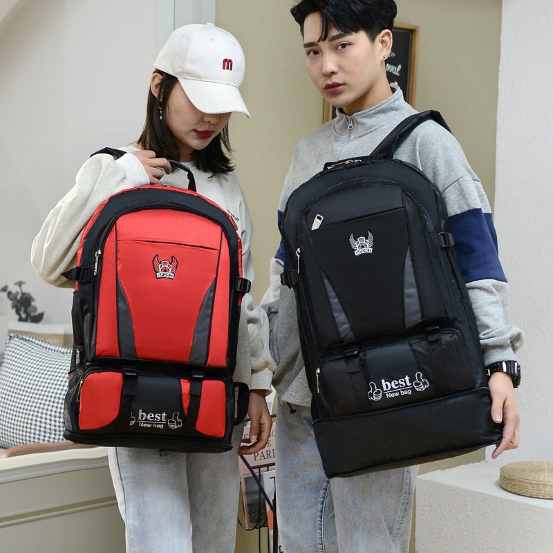 [MỞ RỘNG ĐÁY] Ba Lô hành trang 56L Quân Đội Vải Oxford Ngoài Trời 2022, Balo Leo Núi Thể Thao Du Lịch dã ngoại Cắm Trại