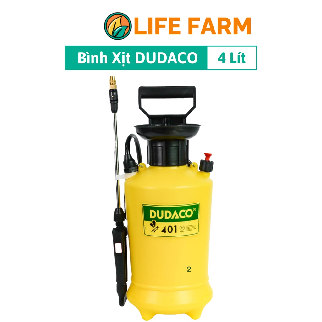 Bình Xịt Dudaco 4L Tưới Cây Phun Sương (BDD-004)