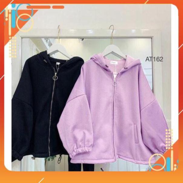 [Lên đồ là Đẹp] Áo khoác Nỉ - Áo Hoodie trơn cánh dơi kéo khóa tròn duyên dáng , Hoodie Nỉ Susant AB | BigBuy360 - bigbuy360.vn