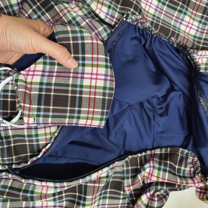 Áo cotton kẻ 2 lớp choàng dài toàn thân chống tia uv loại 1.