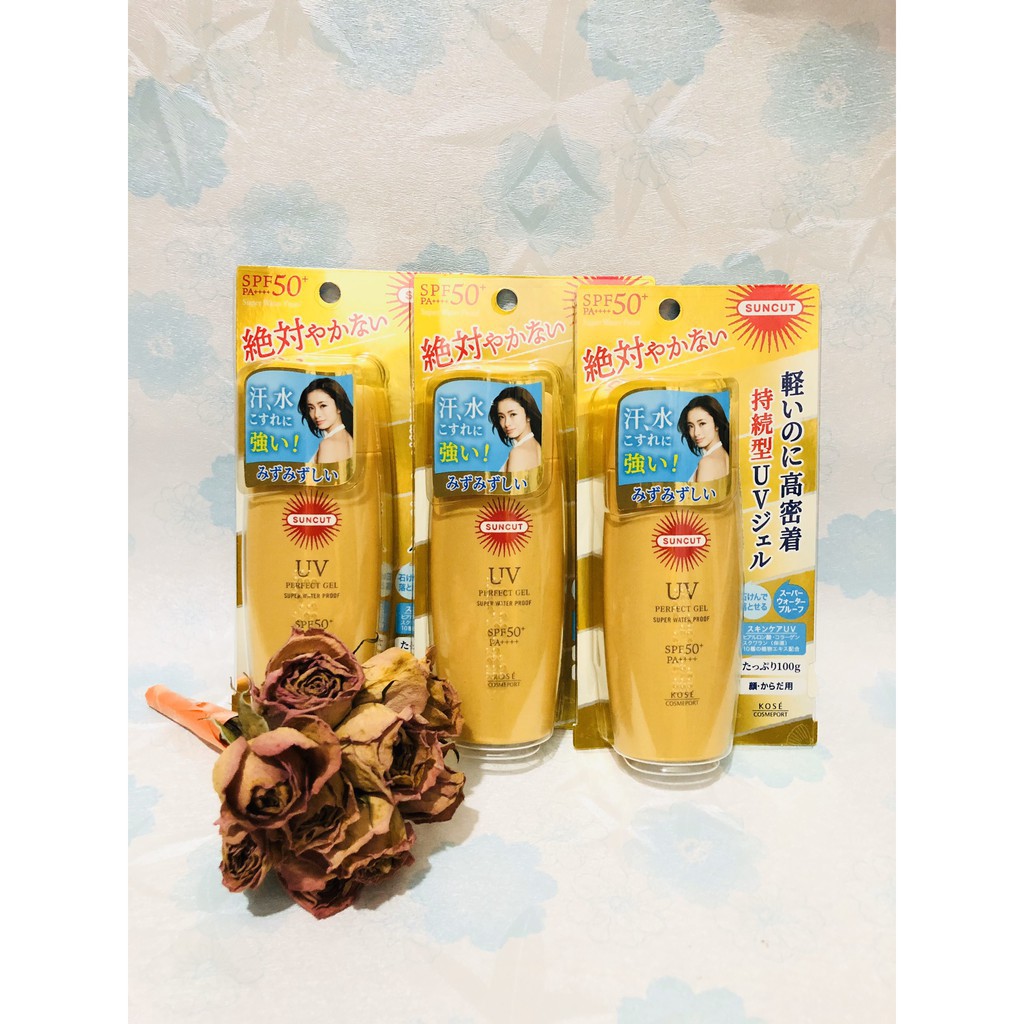 [Date mới] KEM CHỐNG NẮNG KOSE SUNCUT UV PERFECT GEL SUPER WATER PROOF